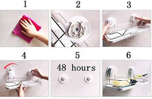 AINIYF Bagno Bagno Doccia Mensola Organizzatore Muro Recinzione Foro di Scarico plastica Ambientale Cellulare Slot Agganciare Nail-Free Foratura No Trace Incollare 2 Modelli 1 Layer (Dimensioni: 2#)