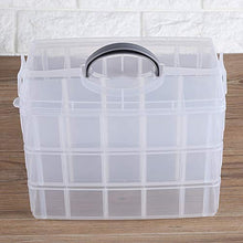 LeKu Scatola portaoggetti-Scatola portaoggetti per Gioielli in plastica Trasparente Scatola per contenitori per contenitori