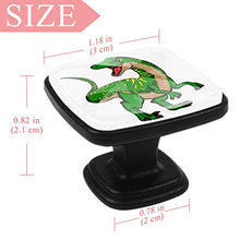 Dinosauro del fumetto Pomelli per Porta Set di 4 Pomelli per Mobili Manopole per Cassetti Cucina Armadio Vetro