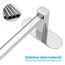 KINLO Porta asciugamani da bagno a parete senza foratura, 40 cm, autoadesivo, in acciaio inox, per bagno, asciugamani, vestiti (portata: 5 kg)