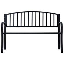 VidaXL - Panca da giardino, 125 cm, colore: Nero
