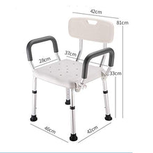 WCY Sedile da Bagno Sonlin con Braccia, Sedia da Doccia con Gambe Regolabili, Anziani/disabili Sgabello da Bagno Sicuro Piedi Antiscivolo |Max.150kg / 23 ° yqaae