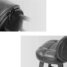 Yxsd Brown Bar Stool Pelle Pranzo Sedia Naturali Gambe in Legno massello con Cuscino Progettista dell'unità di Elaborazione contemporanea for Office Lounge Pranzo Cucina
