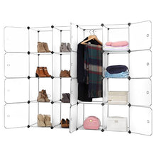 Finether - Armadio Composto da 16 Cubi per Facilitare l'Organizzazione di Oggetti, Vestiti, Scarpe, Giocattoli, Libri, Prodotti Alimentari - Colore: Bianco