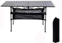 Tavolo da picnic all'aperto Tavolo da campeggio pieghevole Tavolo da campo in alluminio portatile con sacchetto di trasporto per interni, all'aperto, campeggio, spiaggia, cortile, barbecue, festa, pat