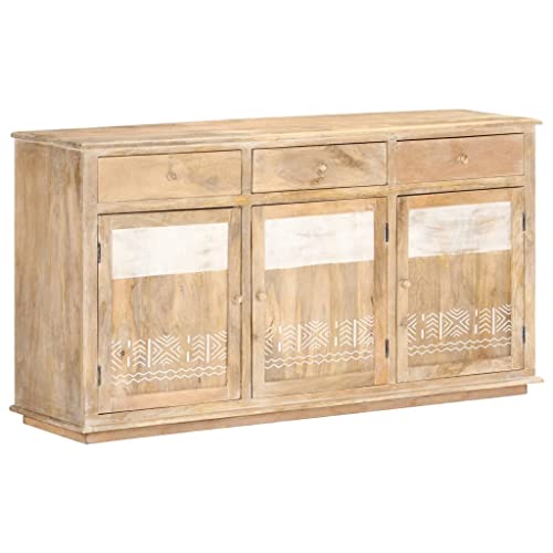 vidaXL Credenza 150x40x80 cm Legno Massello di Mango