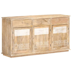 vidaXL Credenza 150x40x80 cm Legno Massello di Mango