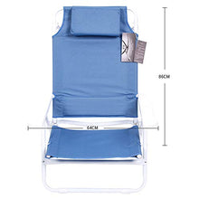 FUFU Sedie a Sdraio Lounge Chair, Sedia reclinabile Portatile Pieghevole Sedia a Sdraio all'aperto Pieghevole Sedia Campeggio/Pesca Sedia Pausa Pranzo Sedia Facile 10 * 49 * 30 cm (40,6 * 19,3 * 11,
