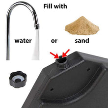 BB Sport Pesi per Ombrellone Base per Parasole per ombrellone a baccio - Nero 60 Litri / 80 kg - Possono Essere riempiti con Acqua o Sabbia