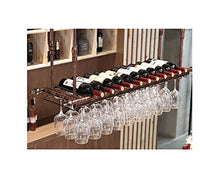 Portabottiglie da Vino Portabottiglie a Parete, portabottiglie da Vino sospeso, Mobile portabottiglie da Cucina Bar-Nero_80 * 30 cm