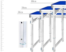 YANGYUAN Tavolo pieghevole 6 piedi Outdoor Picnic Tavolo e sedia Set Multifunzionale Casa Tempo Libero Tavolo Portatile Attività Display Tavolo e Sedia Verde (Misura 6 Sedie)