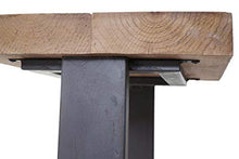 Sgabello tavolino HWC-A15 Legno di Pino Metallo 32x36x48cm