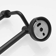 GDFEH Porta Asciugamani Cucina da Appoggio Acciaio Inox Portasciugamani Porta Asciugamani con Mensole Doppia Porta Asciugamani Bagno Nero (Size : 100cm)