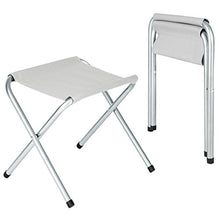 TecTake Tavolo Campeggio con 4 seggiolini richiudibile a Valigetta Giardino Picnic Alluminio | Forma ripiegata/Chiusa (lungh. x largh. x h) 62x62x6,5 cm