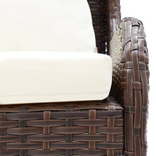 FAMIROSA Divani Angolari da Giardino 2 pz in Polyrattan Marrone