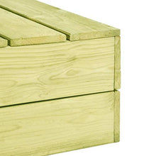 Tidyard Tavolo da Giardino Basso Quadrato in Legno di Pino Impregnato,Tavolo da Esterno Basso Quadrato in Legno,Tavolo in Legno,Tavolo Basso,Tavolo da Balcone 75x75x31 cm
