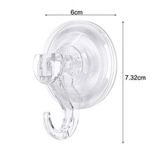Angou, ganci a ventosa, per porta del bagno, porta in vetro, da appendere a ventose, utensili da cucina, borsa, chiavi, appendiabiti, portasciugamani (6 pezzi, piccolo)