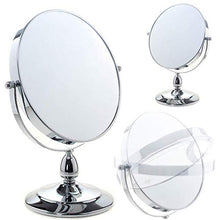 DIHAO Portatile Specchio Makeup/Specchio da Trucco/Specchio Cosmetico, Touch Screen 360° Girevole per Trucco Camera da Letto Rasatura e Viaggio, Cromato (24 * 14 * 30cm)