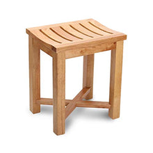 Accessori da bagno - Legno massello impermeabile antiscivolo Stabile Sicurezza Comfort Bath Chair cambiare le scarpe Sgabello anziani / disabili / incinta superficie curva presidente Max.250kg (34 * 4