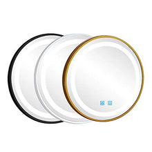 Wall mirror Specchio da Bagno Smart Specchio da Parete con luci a LED Specchio da Trucco Specchio da Bagno Specchio Rotondo Specchio Luminoso Oro Nero Bianco 50 * 50, 60 * 60, 70 * 70, 80 * 80 cm