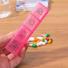 Portapillole Comodo pillola Travel Organizer Pill Box Pill Box portatile sigillata reimballaggio Una settimana di grande capacità casa Anziani Loaded Pill Box Armadietti farmacia