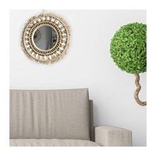 WBFN Hanging Parete Decorativo Specchio della Decorazione di Arte Rotonda dello Specchio di Trucco Dressing Bathroom Wall Hanging Specchio