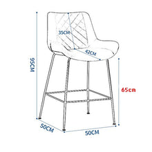 LF- Bar Stool Bar Stool, Sgabello Alto, Bar Chair Casa seggiolone Indietro Bar Stool semplicità (Color : Gray)