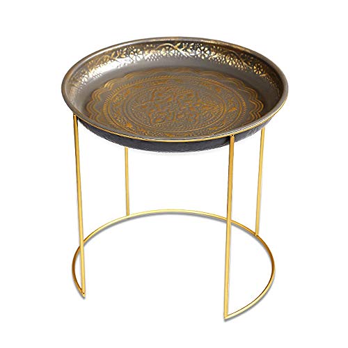 DYXYH Moderna semplice mini vaso di fiori stand rimovibile in ferro-fiore stand tavolino da tè comodino piccolo letto di ferro - supporto da tavolo
