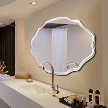 Bathroom mirror Specchio da Bagno a Forma di Cornice Senza Specchio Specchio da Bagno in Argento a Parete con Specchio Argento HD Specchio da Bagno per Specchio da Trucco