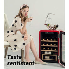 Armadio idratante a temperatura costante per sigari scatola per sigari rossa a temperatura e umidità costanti temperatura e umidità regolabili (Color : Red, Size : 44 * 47.5 * 68cm)