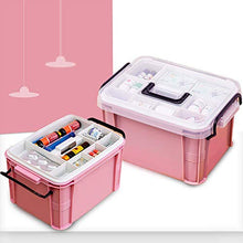 SUMMER HOME Kit di Pronto Soccorso per Uso Domestico PP Pill Organizer per la Scatola di immagazzinaggio della Medicina di Viaggio per Ufficio