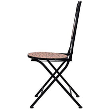 Oushome Set Bistrò 3 pz con Mosaico in Ceramica Terracotta