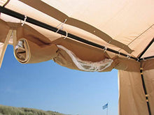 Quick-Star 2 pareti Laterali con Finestra in PVC 300 x 195 cm per Gazebo Sahara 3 x 3 m Parete Laterale Sabbia