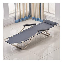 Lettino a sdraio per prendere il sole, Lettino da Giardino Pieghevole , Sedia a sdraio a sdraio regolabile Sedia a sdraio, 100 kg Sedia pieghevole max Sedia a sdraio Single Letto singolo (grigio)