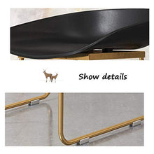 LWW Sgabelli, Sgabelli Bancone Seggiolone Senza Schienale Sgabelli Di Colazione Cucina Bar Café Europea Moderna Accogliere Fino a 65/70 / 75Cm Alto,Gambe Bianco-Oro,75 cm