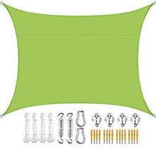 Ombreggiante Rettangolo,Tenda A Vela,Tenda Parasole Esterno, Telo Da Sole,Anti-Raggi UV,Parasole Per Esterni/Giardin/Cortile, Con Kit Di Fissaggio A Fune,3 * 2.5m