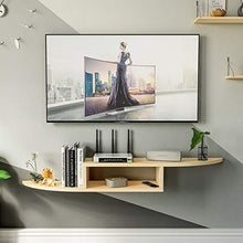 &ripiano di stoccaggio Scaffali galleggianti in legno massello, decorazione della parete dello sfondo dello scaffale di esposizione del telaio decorativo della divisione del fondo TV Scaffale di finit