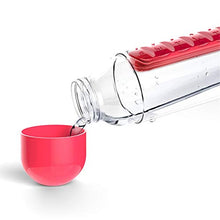 WSN PortaPillole Settimanale Portapillole Portatile 2 in 1, Scatola Porta-Pillole a 7 Scomparti con Borraccia, pianificatore di vitamine ad Alta capacità, può Essere trasportato all'aperto,Rosso
