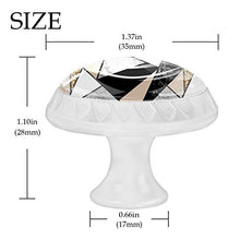Maniglie per cassetti Manopole per cassetti Manopole rotonde Confezione da 4 per armadietto, cassetti, cassettiere, cassettiere ecc - geometria