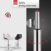 IG Modern Casual Seggiolone Sgabelli da Bar Sgabelli in Pelle Pu Counter Pub Pub Prima Colazione Sedie da Pranzo con Ascensore a Gas Girevole Regolabile/Poggiapiedi in Acciaio Cromato Amp; Base/M