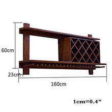 ZLJ Portabottiglie da Parete con portabottiglie Portabottiglie Portabottiglie Mensole galleggianti Accessori da Bar Scaffalature in Legno Rustico per 7 Bottiglie per Cucina/Bar/Ristorante Rack