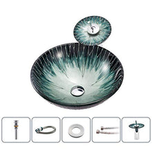 Yxx max -Lavabo Bathroom Lavandino, controsoffitto Bagno vanità del Vaso temperato Bacino del dispersore di Vetro Bacino di Vetro d'Arte Lavandino del lavabo (Size : Basin+Accessories+Faucet)