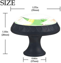 Scimmie e banane marroni Pomelli per Porta Set di 4 Pomelli per Mobili Manopole per Cassetti Cucina Armadio Vetro