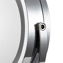 ADSE LED Touch Specchio per Il Trucco 3X Specchio per Il Trucco da Tavolo a 360 Gradi; Specchio da Barba Rotante Specchio per Il Trucco-per Bagno Camera da Letto (7 Pollici)