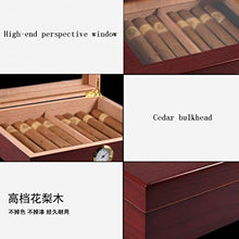 SHAO1 Cigar Humidor, Portasigari di Legno Portatile di Viaggio Portasigari Esterna Humidor Caso Cigar Box di Stoccaggio con L'igrometro E Umidificatore