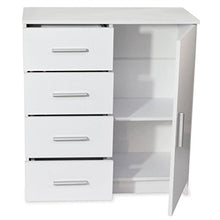 Credenza in Truciolato 79x35x88 cm Bianca