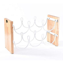 GAGP Portavini Wine Organizer Mensola for controsoffitto Cabinet Cantina controsoffitto Wine Rack 6 Bottiglie capacità Wine Rack impilabile per Qualsiasi bancone o Cantina