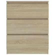 XHCP Credenza, Comodino, Comodino, Divano Letto, Mobile Laterale per Soggiorno Camera da Letto Camera da Letto Sonoma Rovere 60x35x76 cm truciolare
