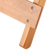 Sgabello in legno, sgabello da cucina quadrato pieghevole con legno massello per tavolo da pranzo e scrivania del computer