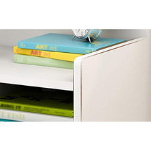 Comodino Bagno Camera Locker Bianco Doppio pompaggio Piccolo Studio Soggiorno Corridoio Addensare di Legno Solido della Famiglia 40X24X60cm FANJIANI